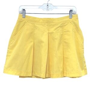 Court Casuals Womens VTG Tennis Skirt Pleated Yellow Sz 14